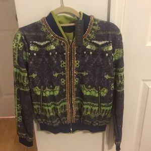 Gracia rhinestone bomber